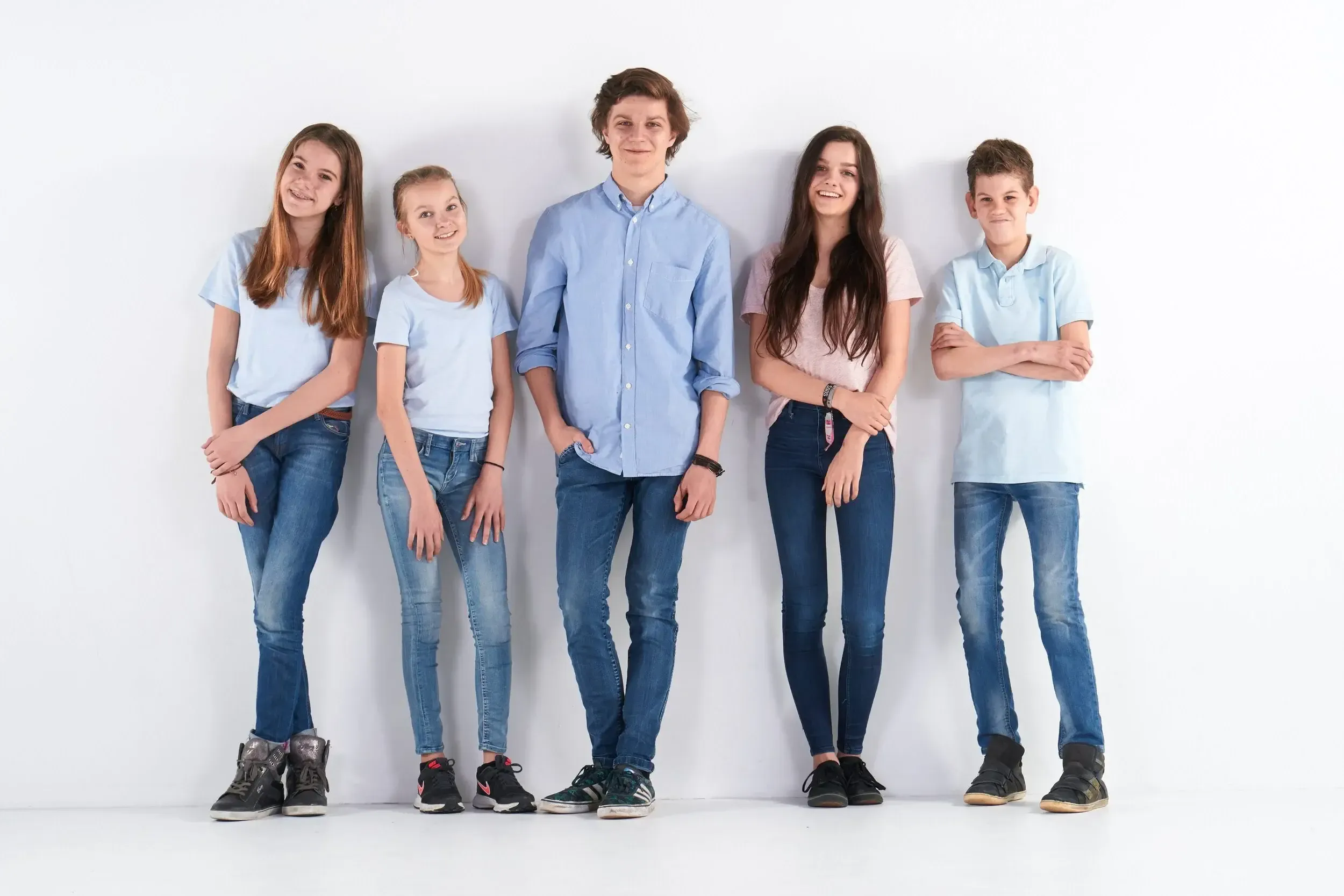 Effe kleding geeft rustig beeld