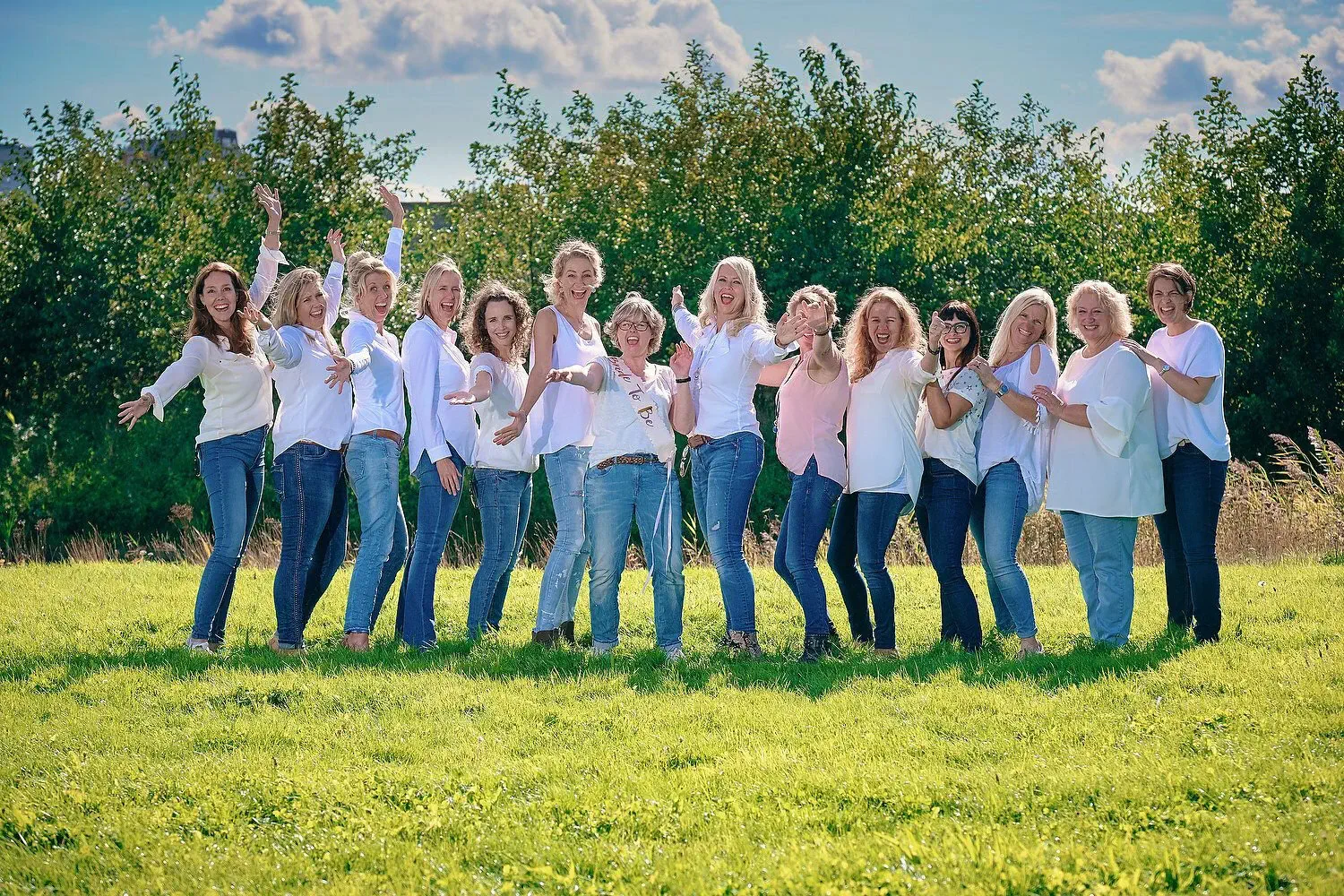 Vrijgezellenfeest fotoshoot op locatie
